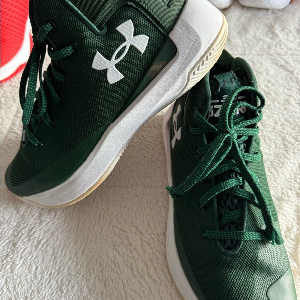 Under Armour Forest Green Sneakers with White Logo